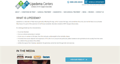 Desktop Screenshot of lipedemasurgery.com