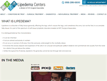 Tablet Screenshot of lipedemasurgery.com